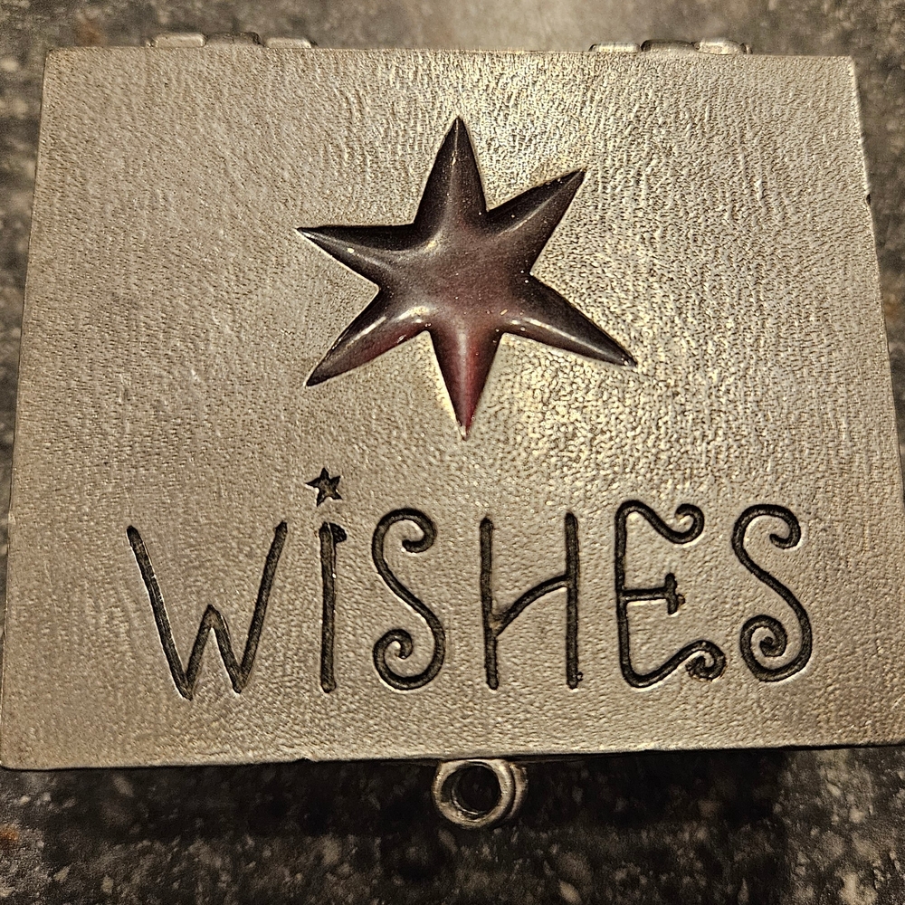 Pewter Silver Trinket Box. Made in the USA